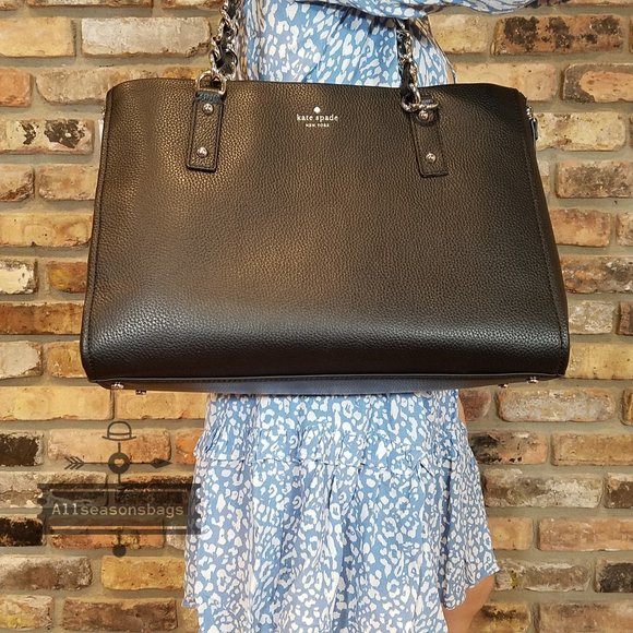 KATE SPADE Andee Leather Cobble Hill Tote Black - Picture 2 of 14
